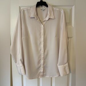 Banana Republic Cream Button Down Shirt